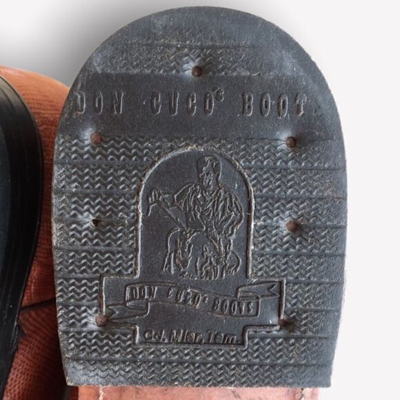 Don Cuco’s Mexico Exotic Lizard & Leather Roper Boots Original Carry Case - Picture 11 of 16